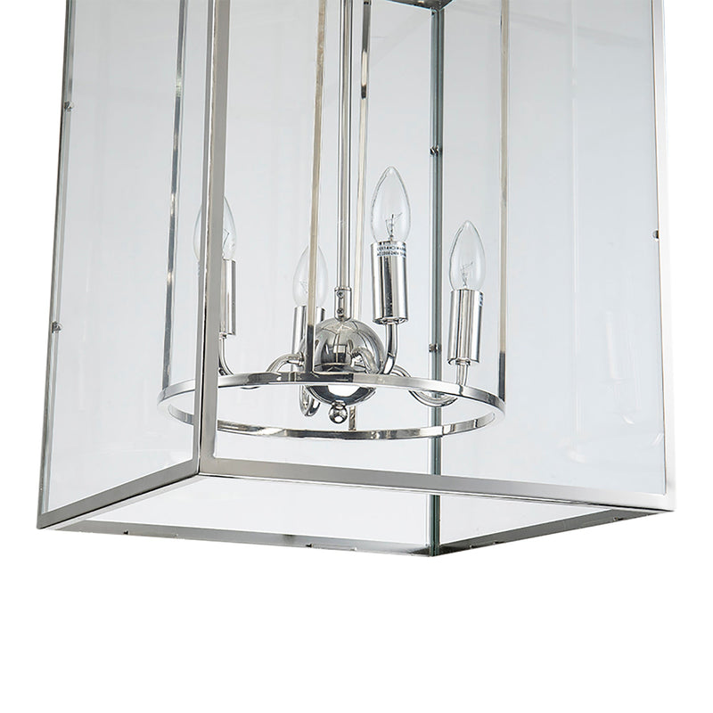 Lennox Four Light Pendant In Nickel - OneWorld Collection
