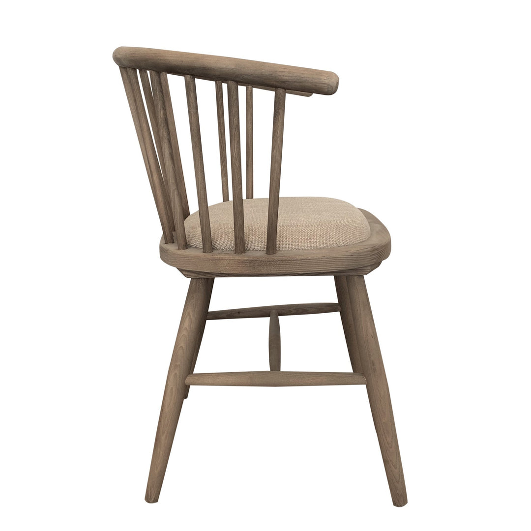 Round Curved Strip Back Dining Chair - OneWorld Collection