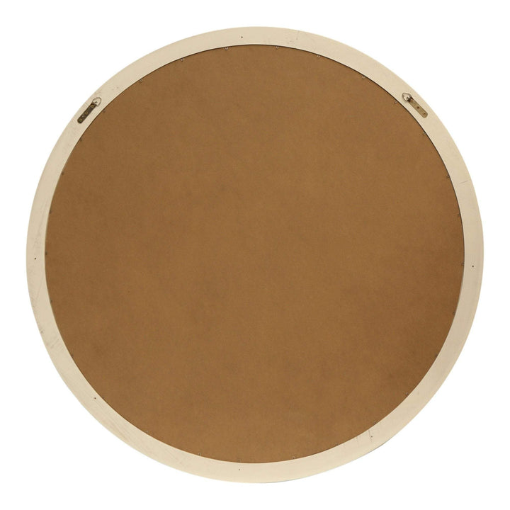 Chloe White Round Paned Mirror - OneWorld Collection