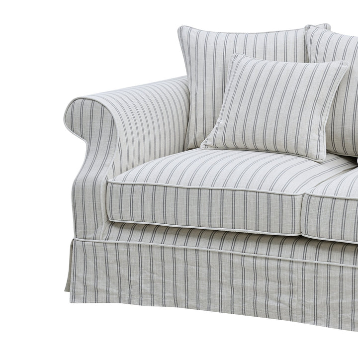 Avalon 2 Seat Sofa Stone Stripe - OneWorld Collection