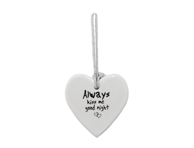 Ceramic Heart Always Kiss Me - OneWorld Collection