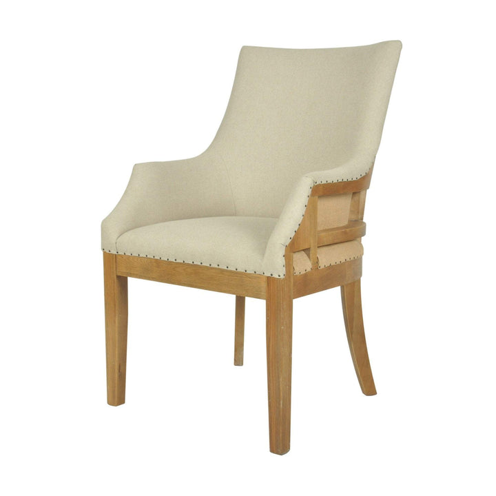 Oakwood Linen Armchair Natural - OneWorld Collection