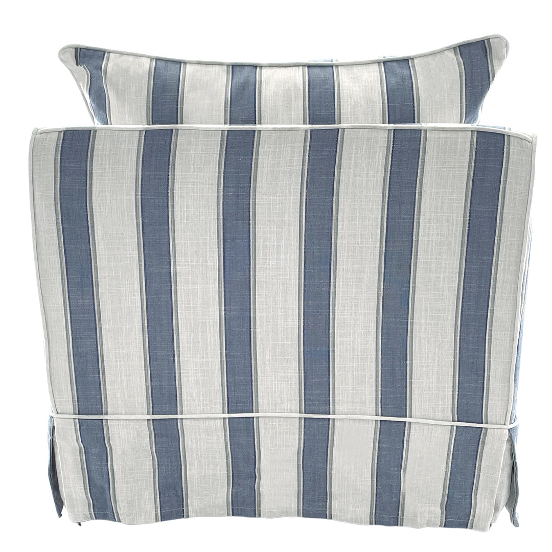 Noosa Armchair Blue Sky Stripe - OneWorld Collection