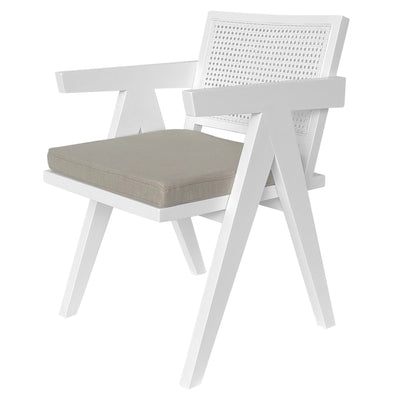 Huntington Rattan Chair White - OneWorld Collection