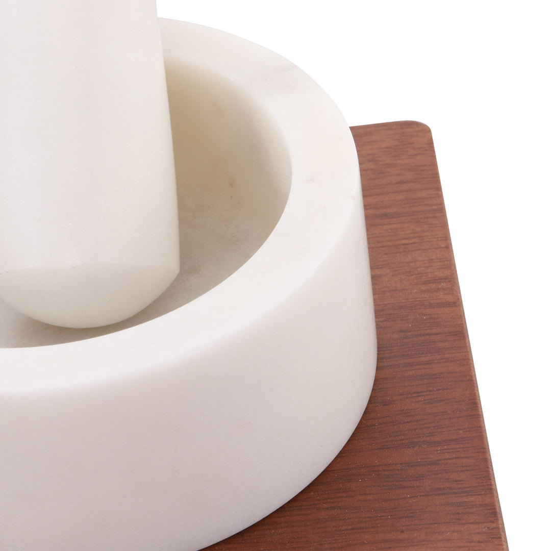 Timber Board With Mortar & Pestle - OneWorld Collection