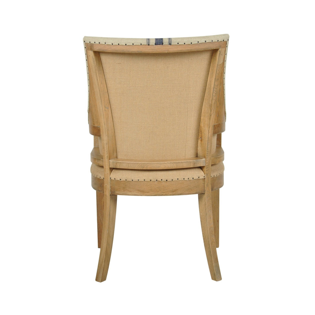 Oakwood Linen Armchair Blue Stripe - OneWorld Collection