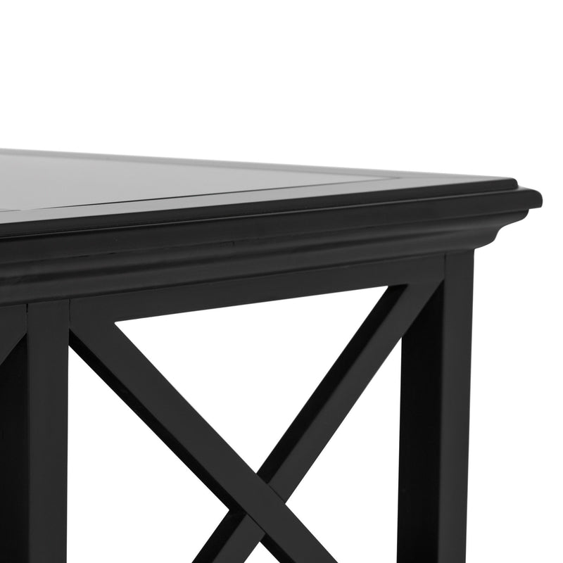 Sorrento Large Glass Coffee Table Black - OneWorld Collection