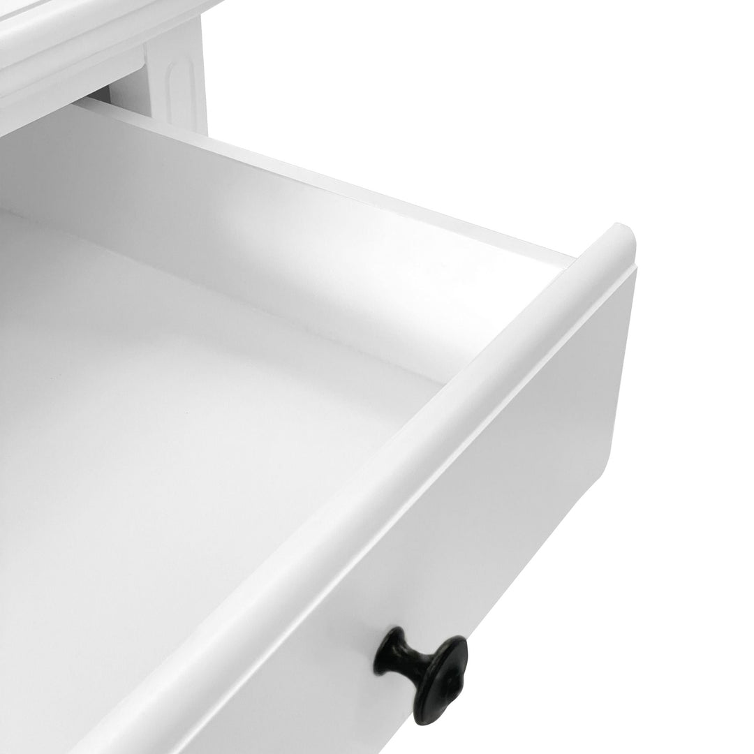 Sorrento White 3 Drawer Console - OneWorld Collection