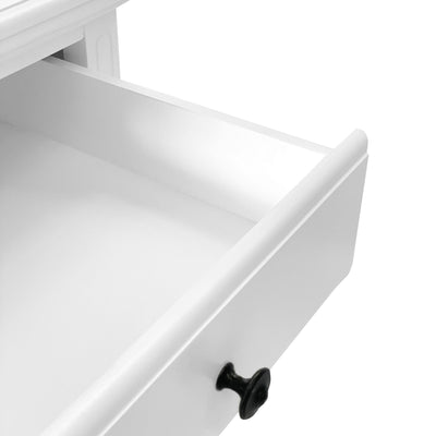 Sorrento White 3 Drawer Console - OneWorld Collection