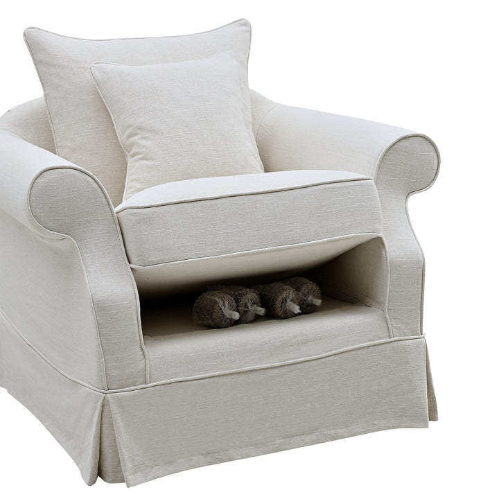 Avalon Armchair Ivory - OneWorld Collection