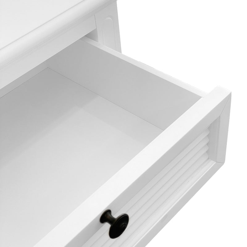 West Beach Bedside Table White - OneWorld Collection