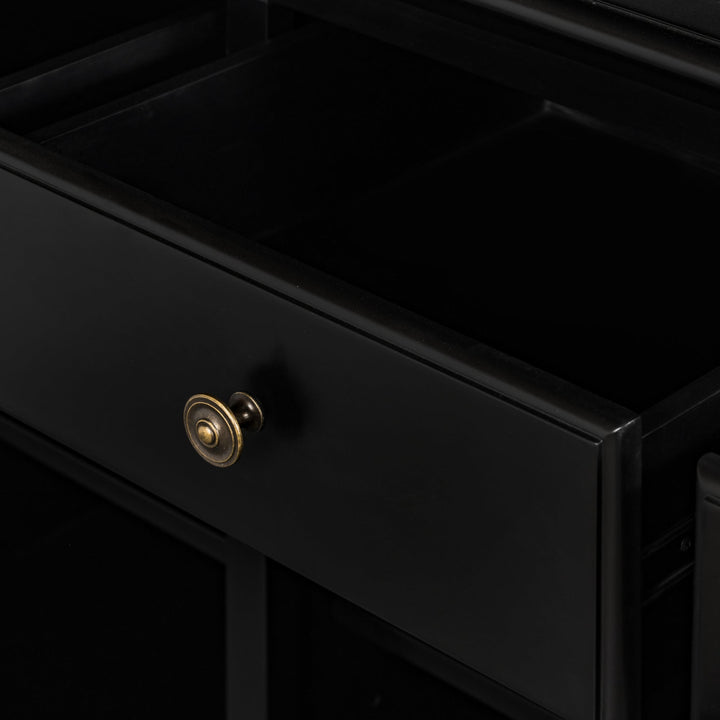 Sorrento Black 3 Drawer Buffet - OneWorld Collection