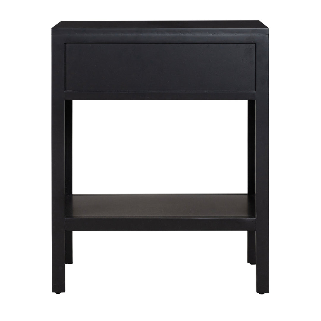 Santorini Bedside Table Black - OneWorld Collection