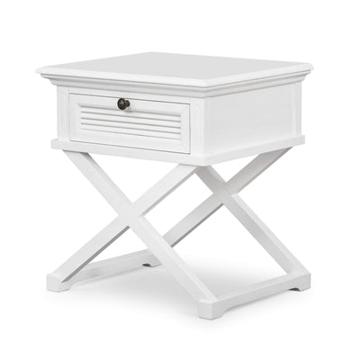 West Beach Side Table White - OneWorld Collection