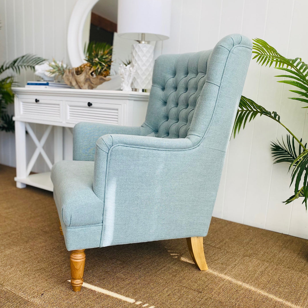 Bayside Winged Armchair Pistachio - OneWorld Collection