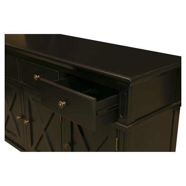 Sorrento Black 3 Drawer Buffet - OneWorld Collection