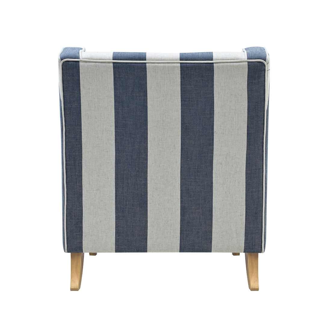 Bondi Hamptons Armchair Denim/Cream Stripe