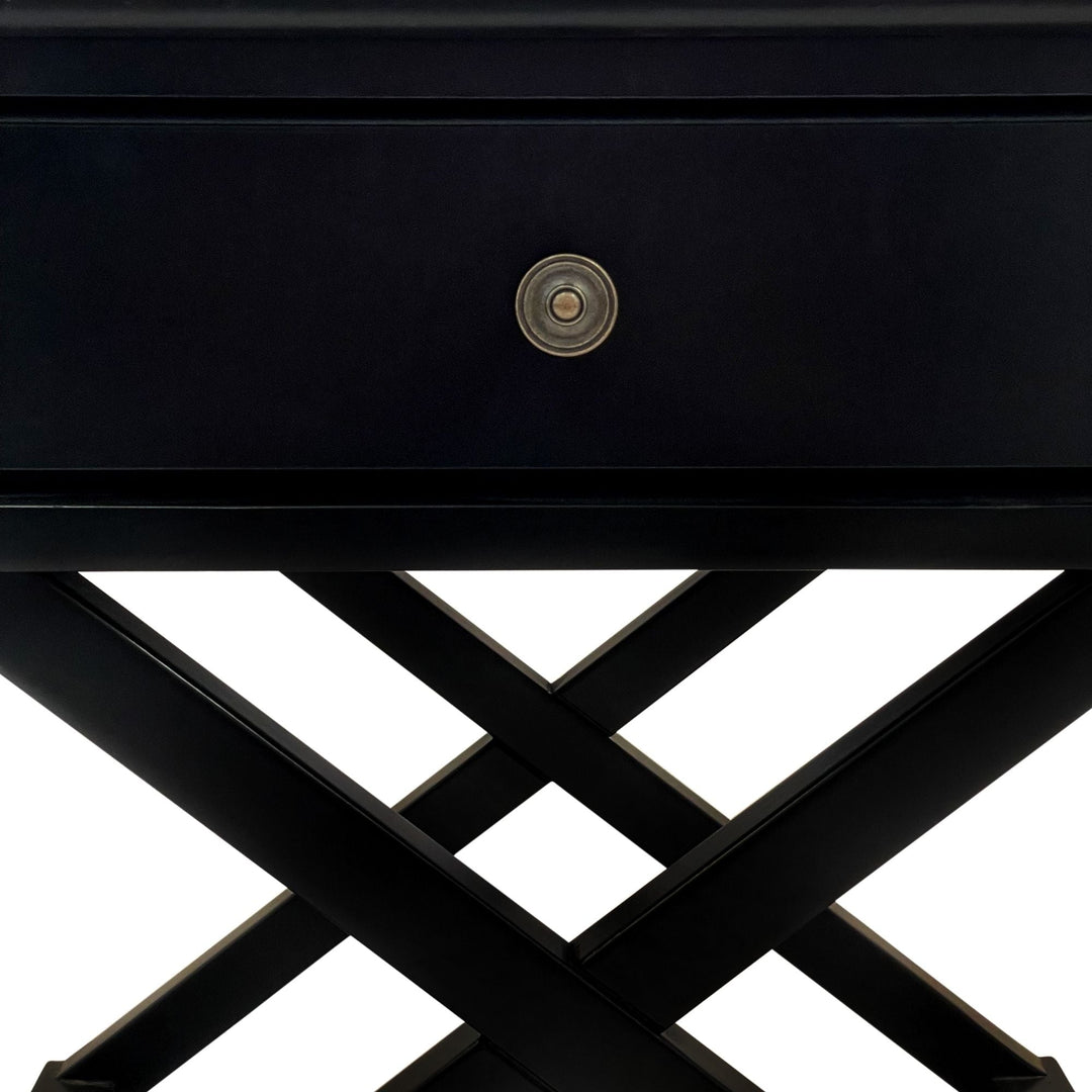 Sorrento Black Side Table - OneWorld Collection