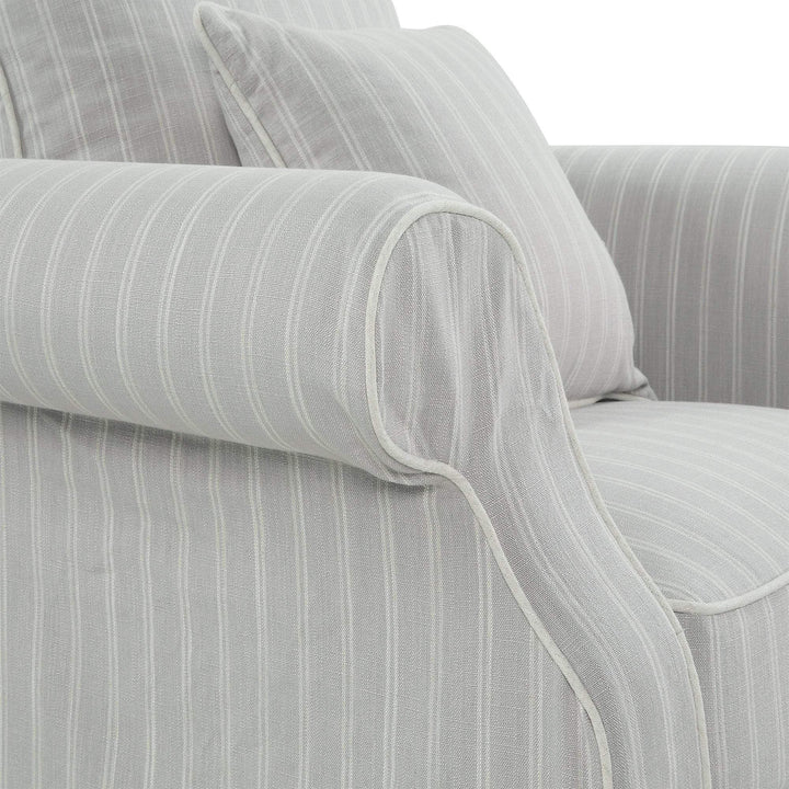 Avalon Armchair Cloud Stripe - OneWorld Collection