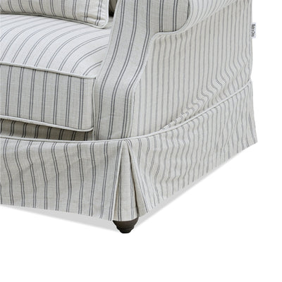 Avalon 2 Seat Sofa Stone Stripe - OneWorld Collection