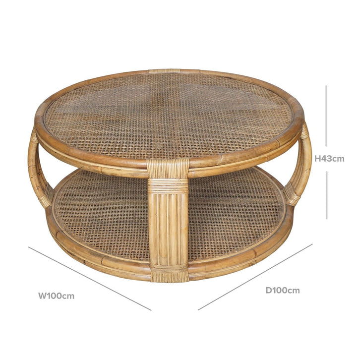 Cayman Rattan Coffee Table - OneWorld Collection