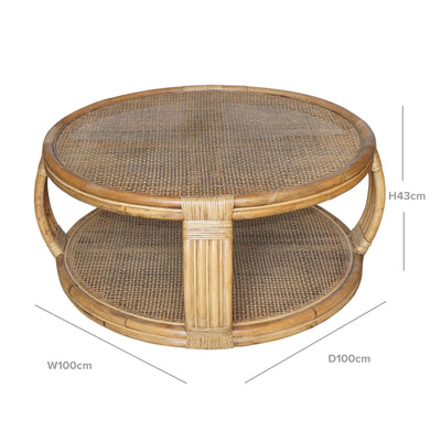 Cayman Rattan Coffee Table - OneWorld Collection