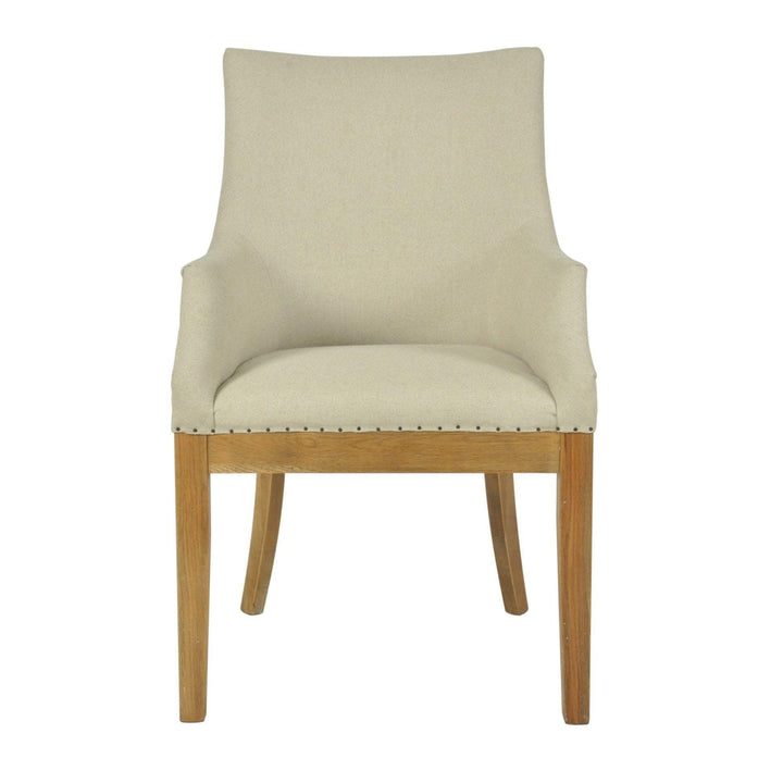 Oakwood Linen Armchair Natural - OneWorld Collection