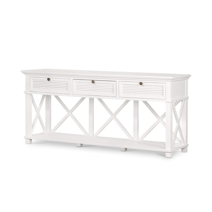 West Beach 3 Drawer Console White - OneWorld Collection