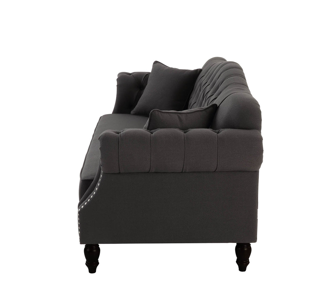 Vaucluse 3 Seat Sofa Charcoal - OneWorld Collection