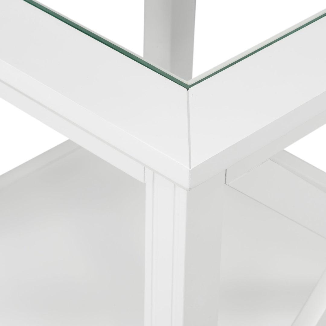 Sorrento Glass Top Side Table - OneWorld Collection