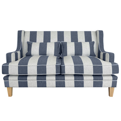 Bondi Denim And Cream 2 Seat Sofa - OneWorld Collection