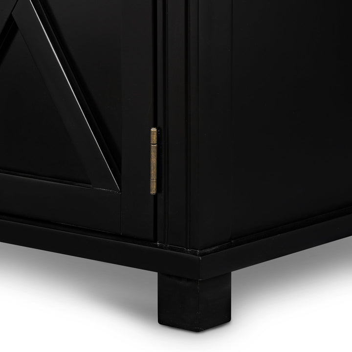 Sorrento Black 3 Drawer Buffet - OneWorld Collection