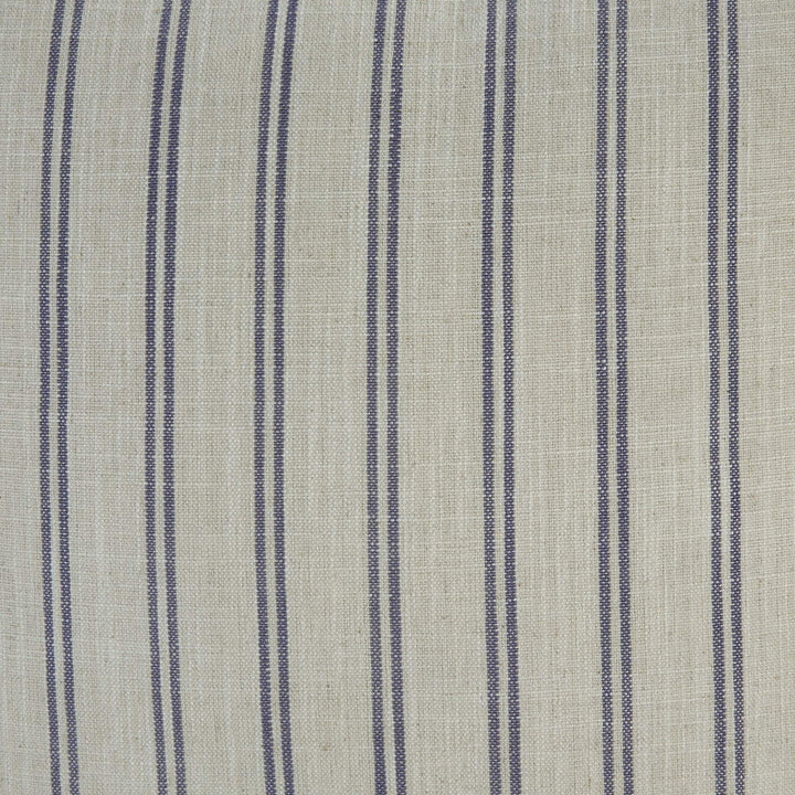 55Cm Throw Cushion White/Blue Pin Stripe - OneWorld Collection