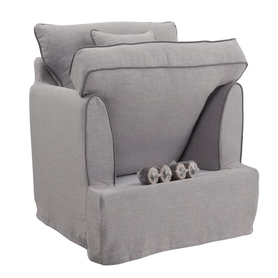 Byron Armchair Pebble Grey - OneWorld Collection
