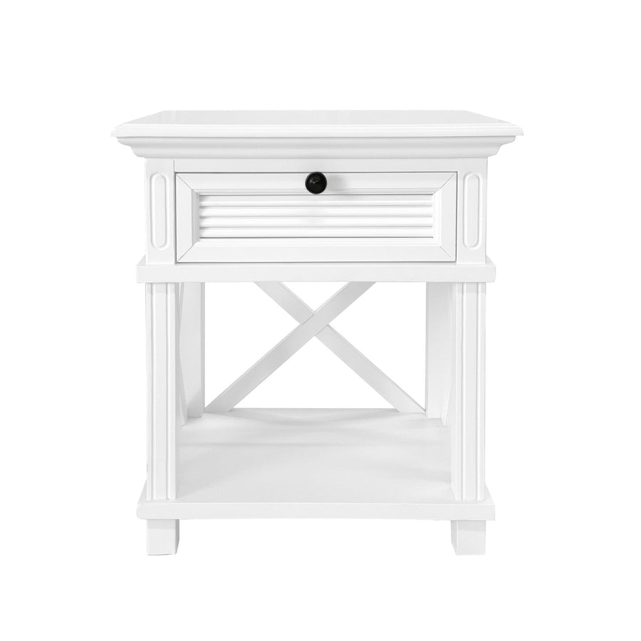 West Beach Bedside Table White - OneWorld Collection