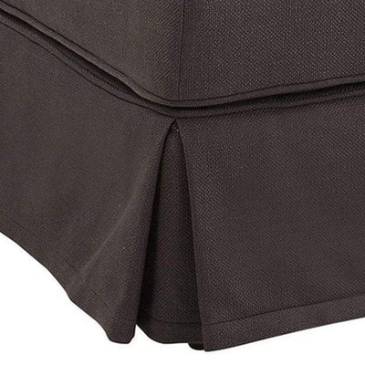 Noosa Ottoman Charcoal - OneWorld Collection