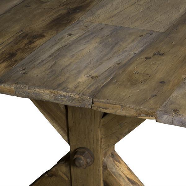 Recycle Boatwood Dining Table W/Iron 2.4 - OneWorld Collection