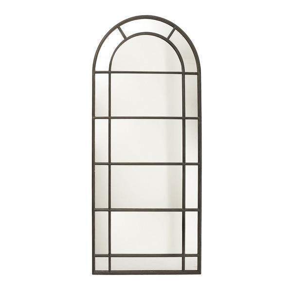 Tall Iron Arch Mirror With Panes Antique - OneWorld Collection