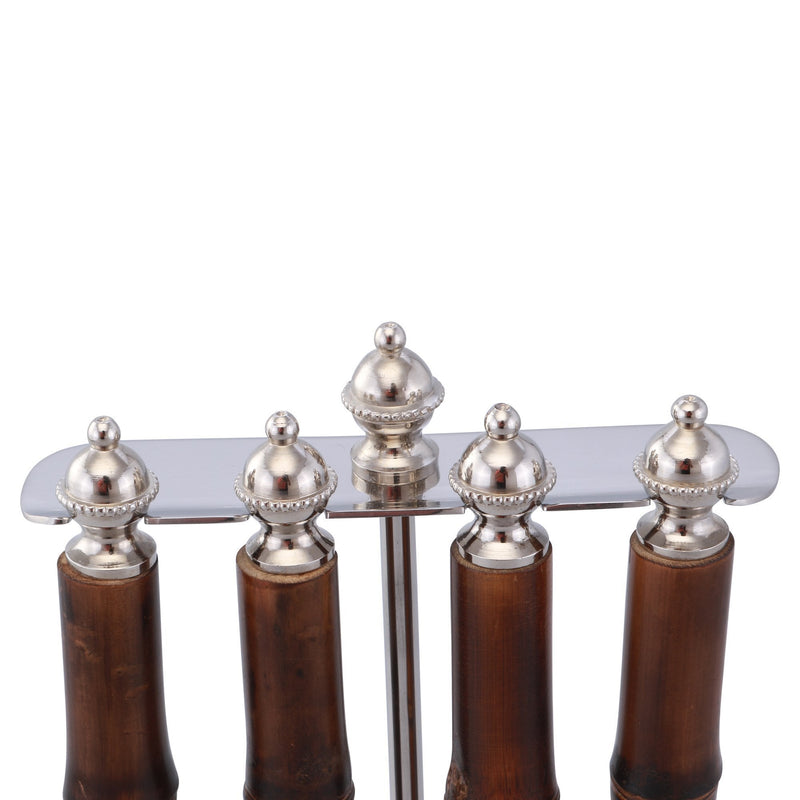 Adara Wood Handle 4 Pc Bartool Set - OneWorld Collection