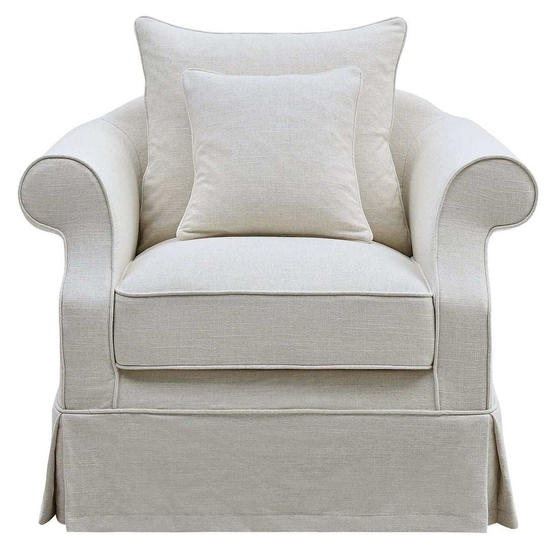 Armchair Slip Cover - Avalon Ivory - OneWorld Collection