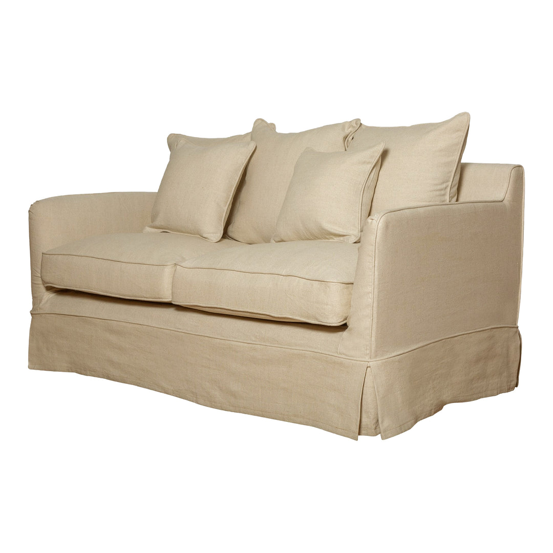 Slip Cover Only - Noosa Hamptons 2 Seat Sofa Beige