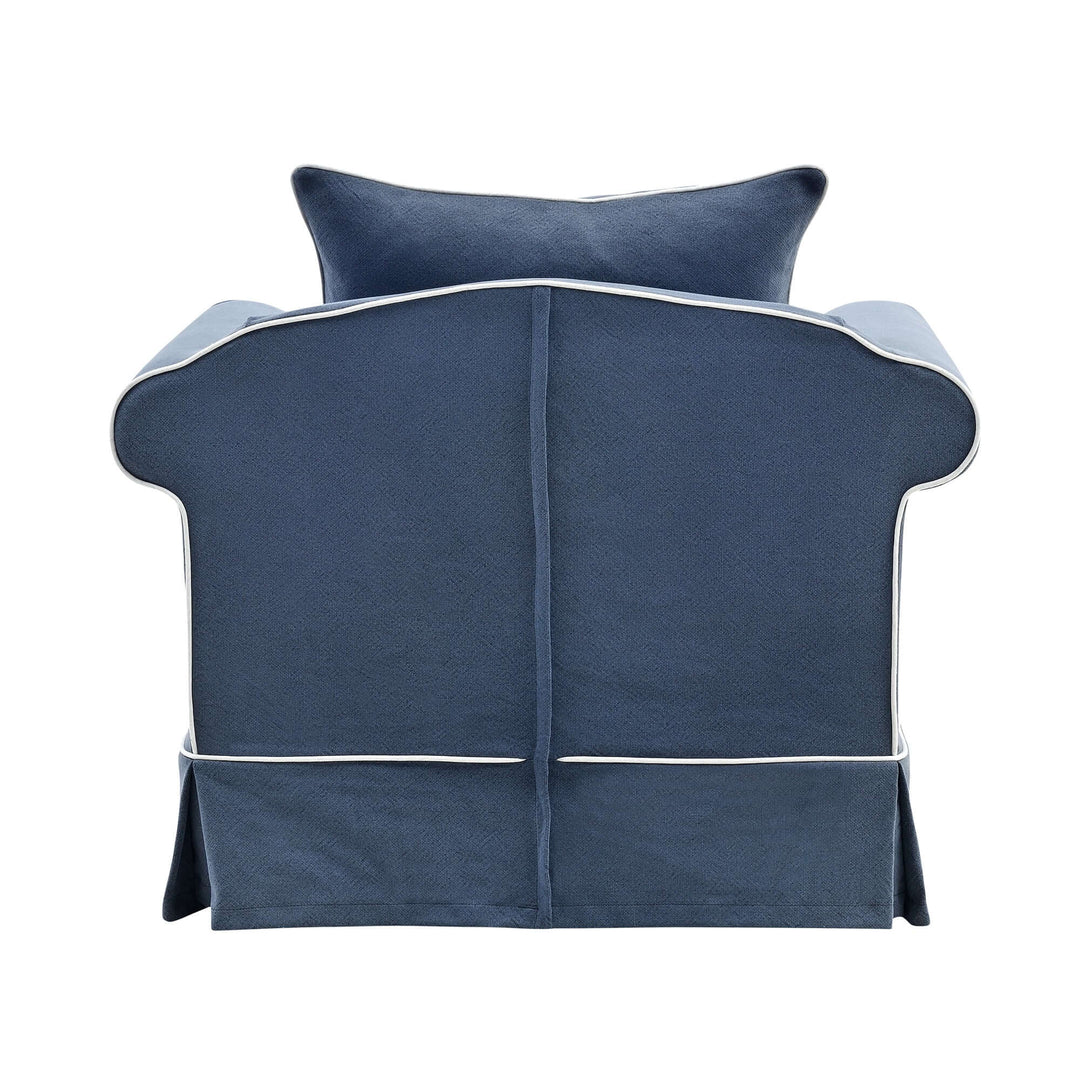 Armchair Slip Cover - Avalon Navy - OneWorld Collection