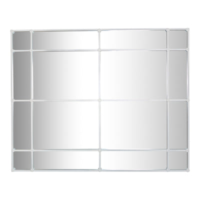 Crawford Rectangular 16 Pane Mirror White - OneWorld Collection