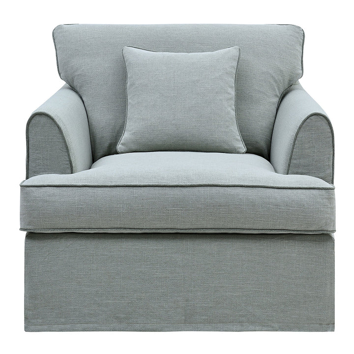 Armchair Slip Cover - Byron Sage - OneWorld Collection