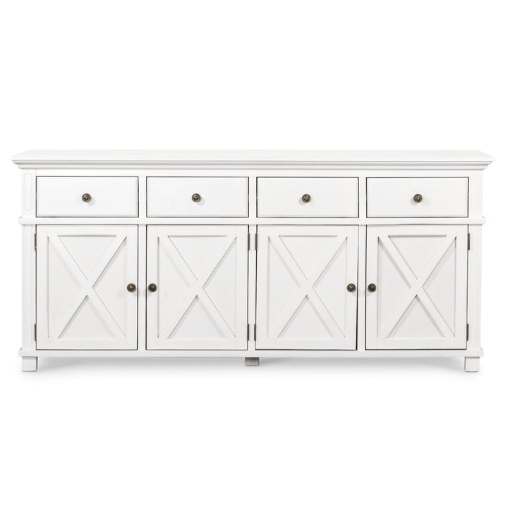 Sorrento White 4 Door Buffet - OneWorld Collection