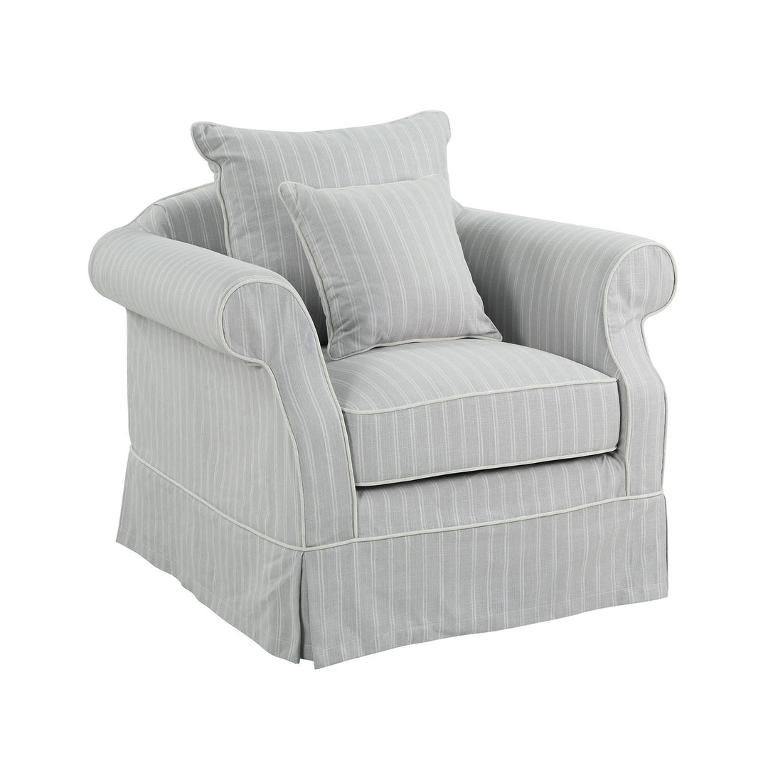 Avalon Armchair Cloud Stripe - OneWorld Collection