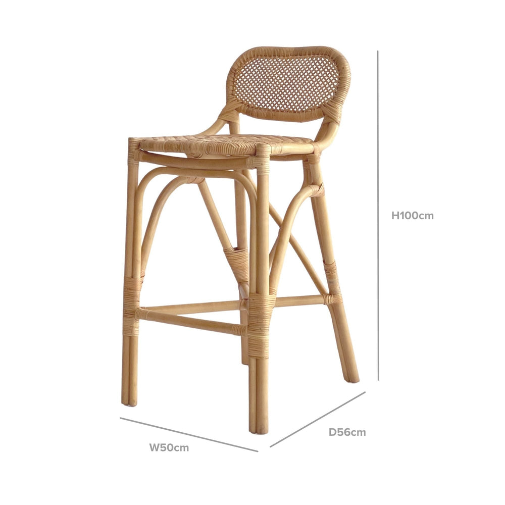 Fresno Barstool Natural By Shaynna Blaze - OneWorld Collection