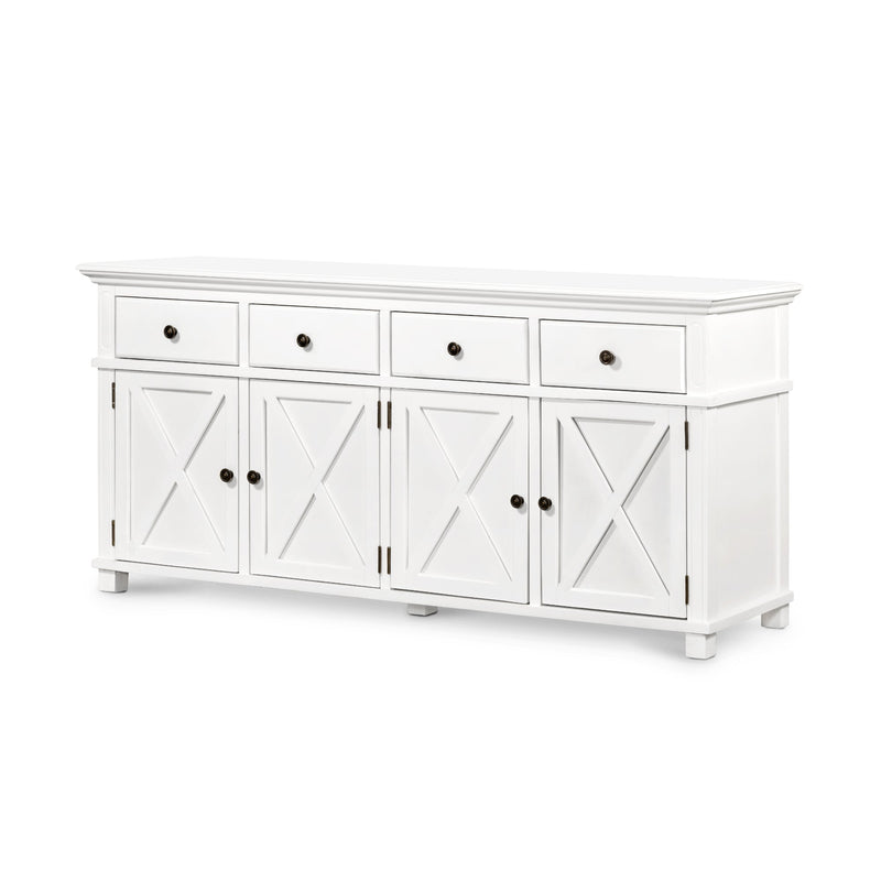 Sorrento White 4 Door Buffet - OneWorld Collection
