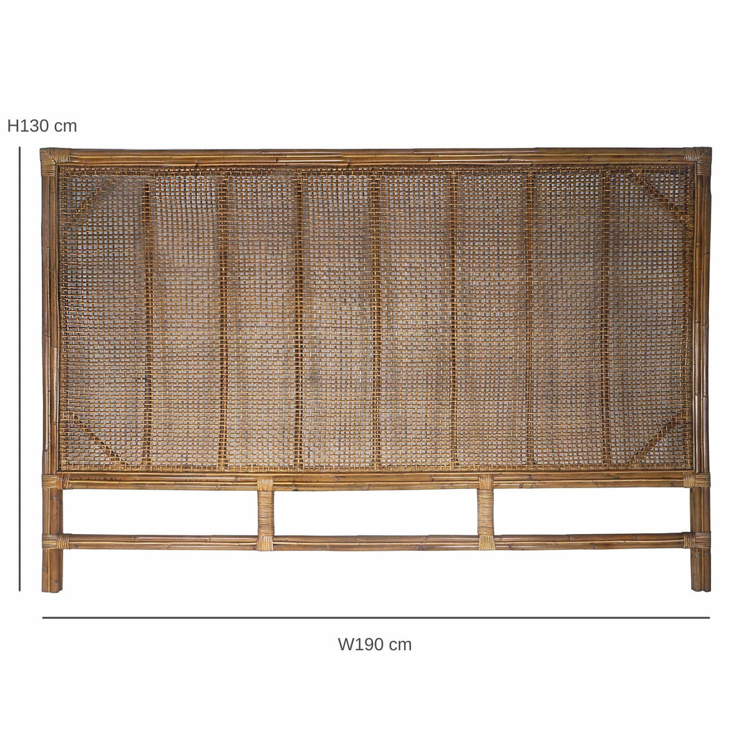 Cayman Rattan Bedhead King - OneWorld Collection