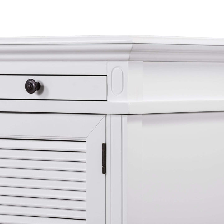 West Beach Desk White Double Leg - OneWorld Collection